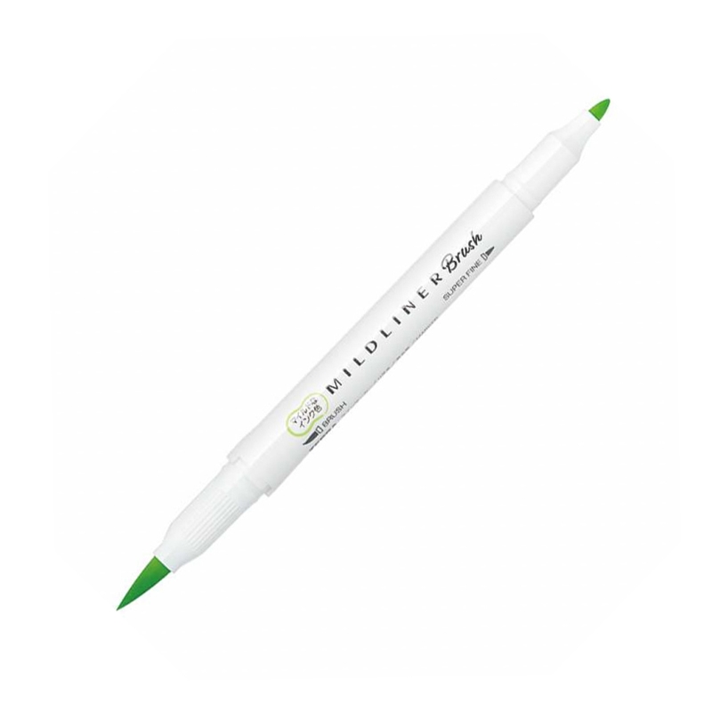 Bút Cọ 2 Đầu Zebra Mildliner Brush WFT8-MCG - Mild Citrus Green