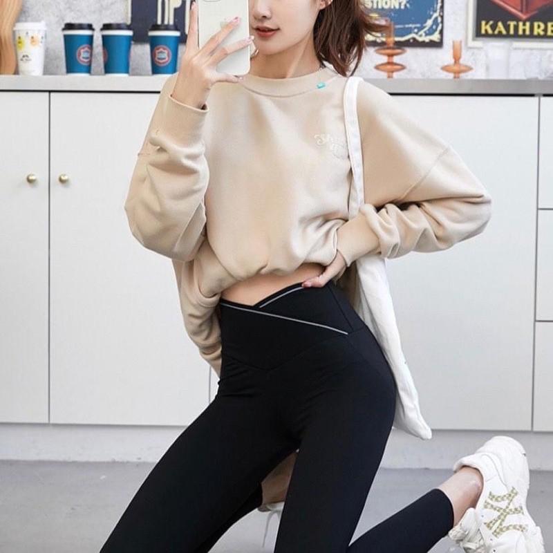 Quần legging nữ cạp cao chất umi loại 1 gen bụng cho nữ - Full hộp