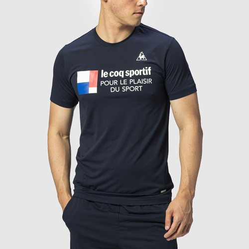 Áo T-Shirt le coq sportif nam QMMPJA08-NVY