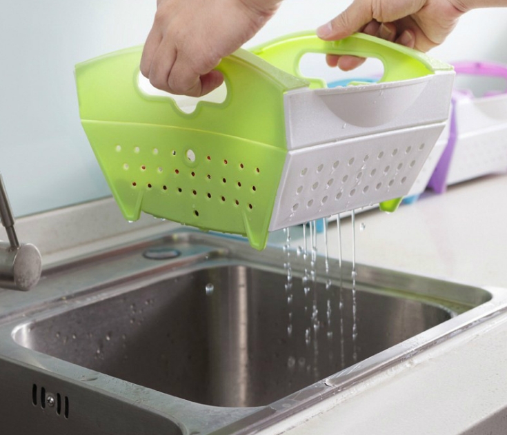 Rổ đựng hoa quả xếp gọn - giao màu ngẫu nhiên