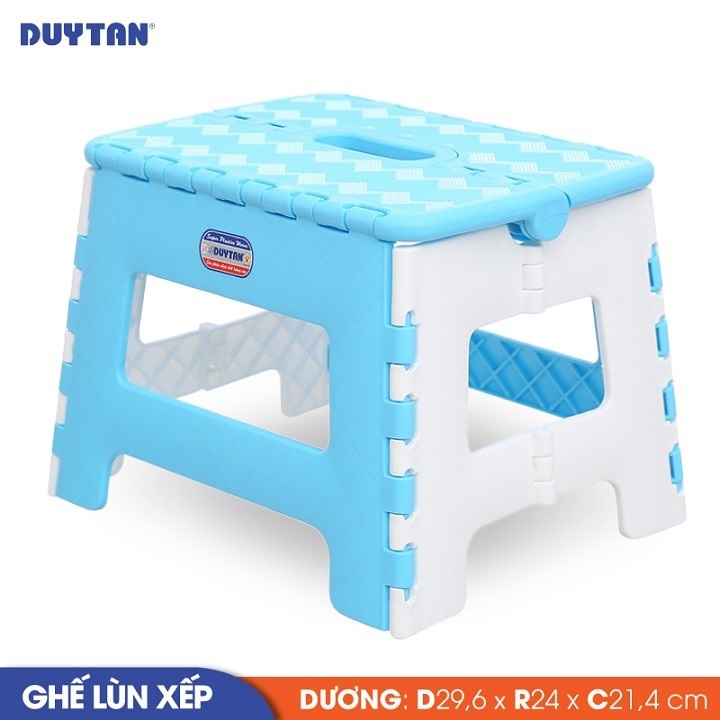 Ghế xếp lùn nhựa Duy Tân (29,6 x 24 x 21,4 cm) - 04748 - Giao màu ngẫu nhiên - Hàng chính hãng