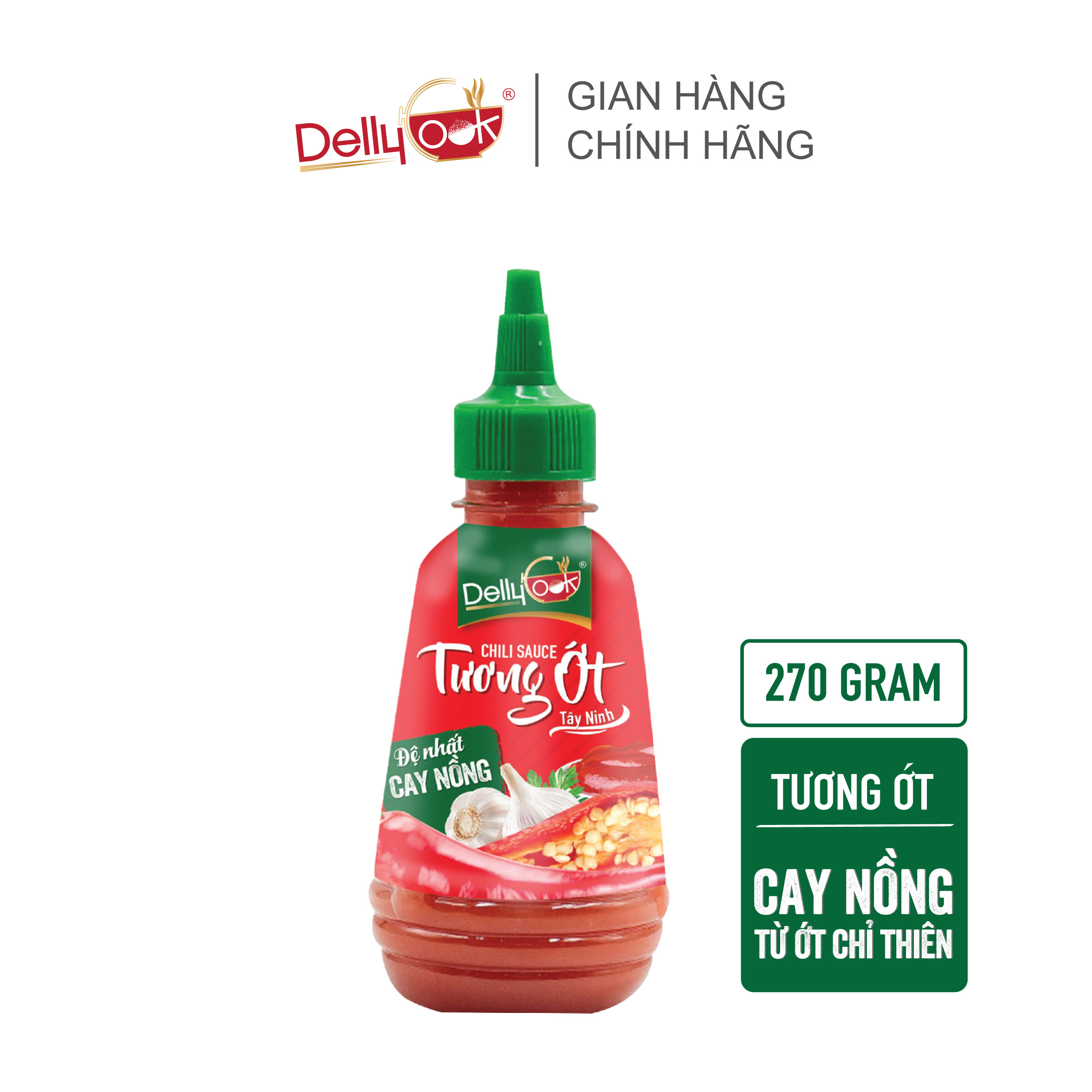 Combo: Xốt Me Cay (300g) + Tương Ớt Tây Ninh (270g) + Tương Cà Dellycook (270g)