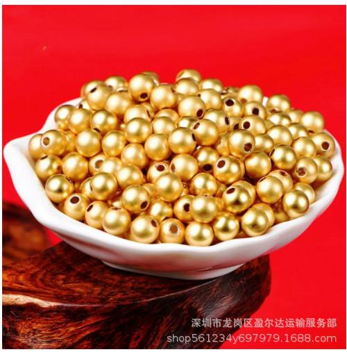 Giá đặc biệt vàng 999 đầy đủ vàng nhỏ hạt vàng 3D vàng cứng phương pháp cổ đại đậu vàng bóng lỏng hạt chuyển hạt DIY hạt vàng phụ kiện