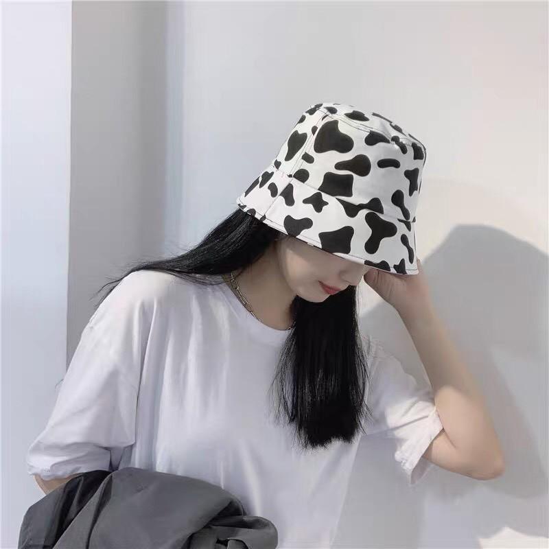 Nón bucket vành tròn unisex Bò Sữa nam nữ phong cách ulzzang