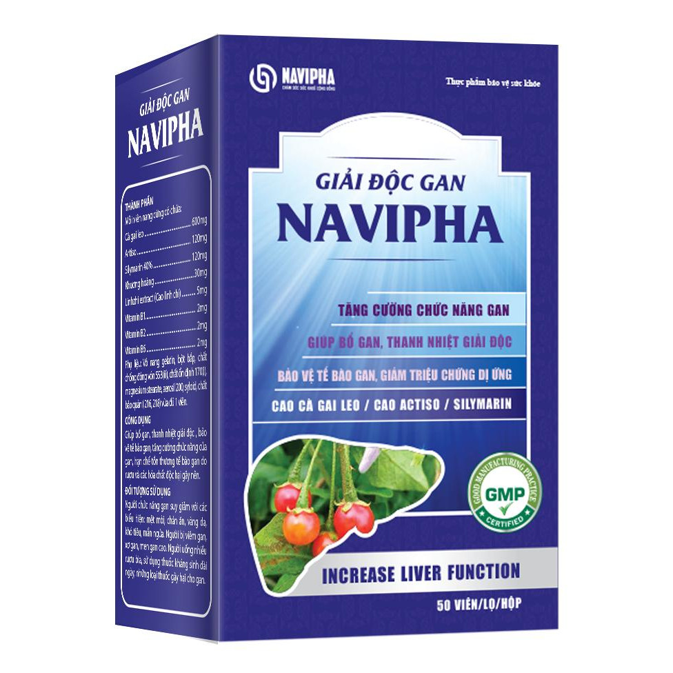 Combo 2 Giải Độc Gan NAVIPHA - Thanh Nhiệt Giải Độc, Bảo Vệ Gan, Giảm Dị Ứng