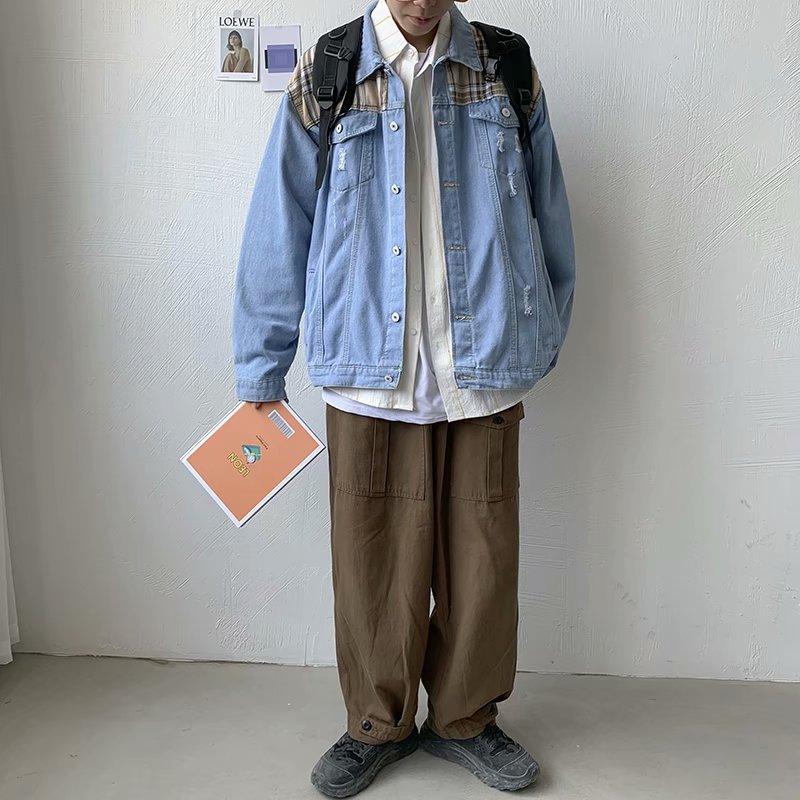 NEW KOREAN STYLE Áo Khoác Denim Phong Cách Hàn Quốc Thời Trang 2020 Cho Nam