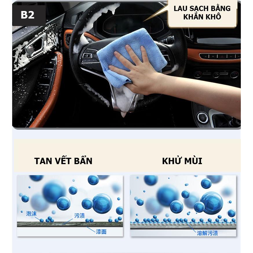 Chai Xịt Bọt Đa Năng Vệ Sinh Ghế Da, Ghế Nỉ, Đồ Da, Nội Thất Ô Tô Foam Cleaner Công Nghệ Mỹ FEMARI