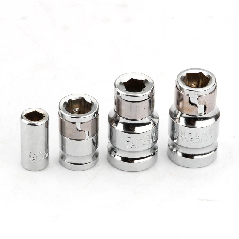 Set 4 đầu nối chuyển đổi lục giác Crv 1/4" 3/8" 1/2"