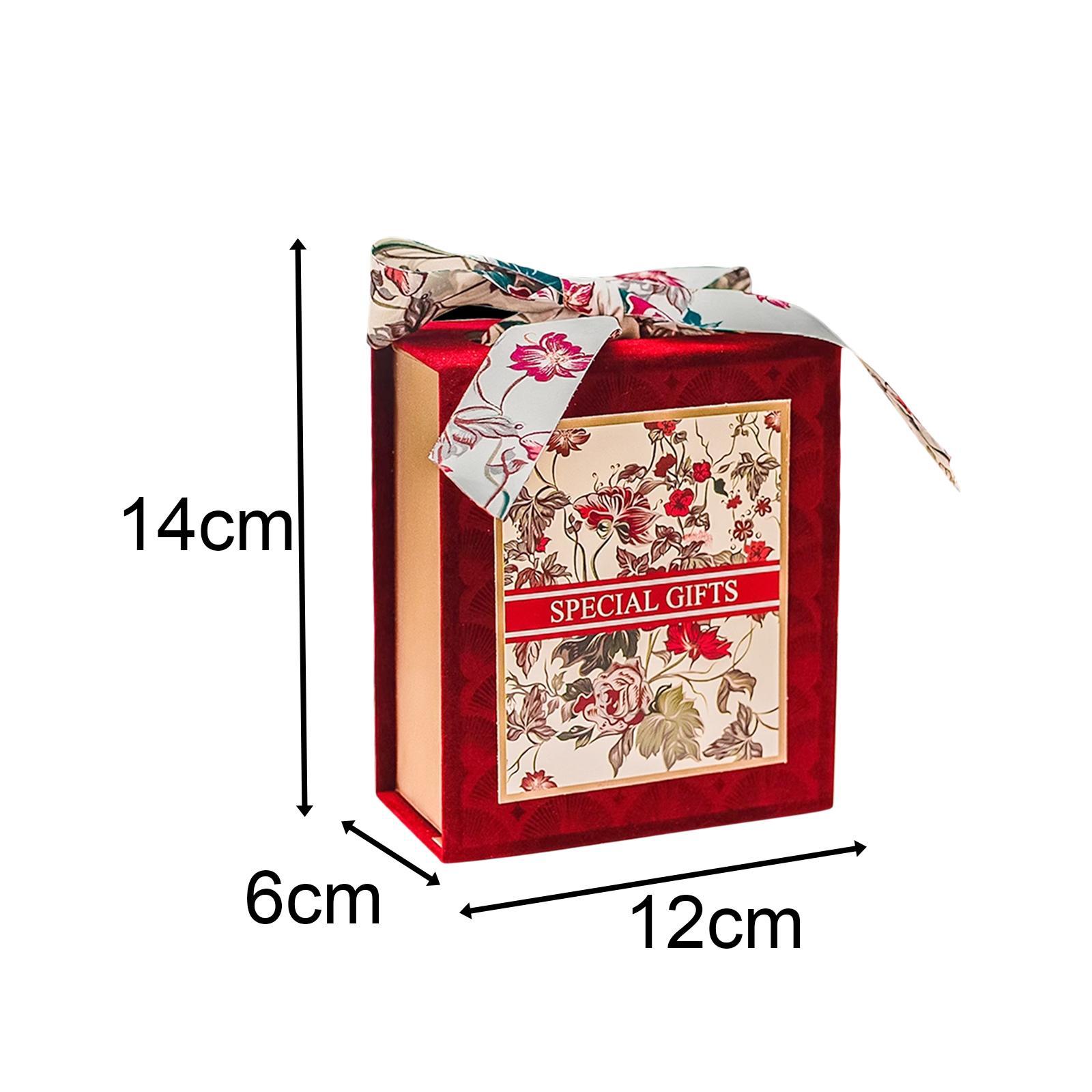 Wedding Candy Box, Candy Box Banquet Exquisite Gift Box with Ribbon, Wedding Favor Box for Mother's Day Party Graduation Table Decoration