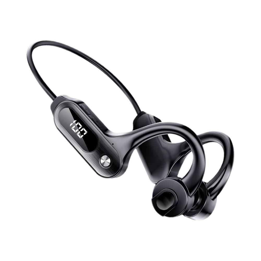 Tai nghe bluetooth mới giá thấp nhất âm thanh nổi dẫn truyền xương 5.3 với màn hình kỹ thuật số không phải tai nghe thể thao trong tai thẻ cắm không dây chống thấm nước