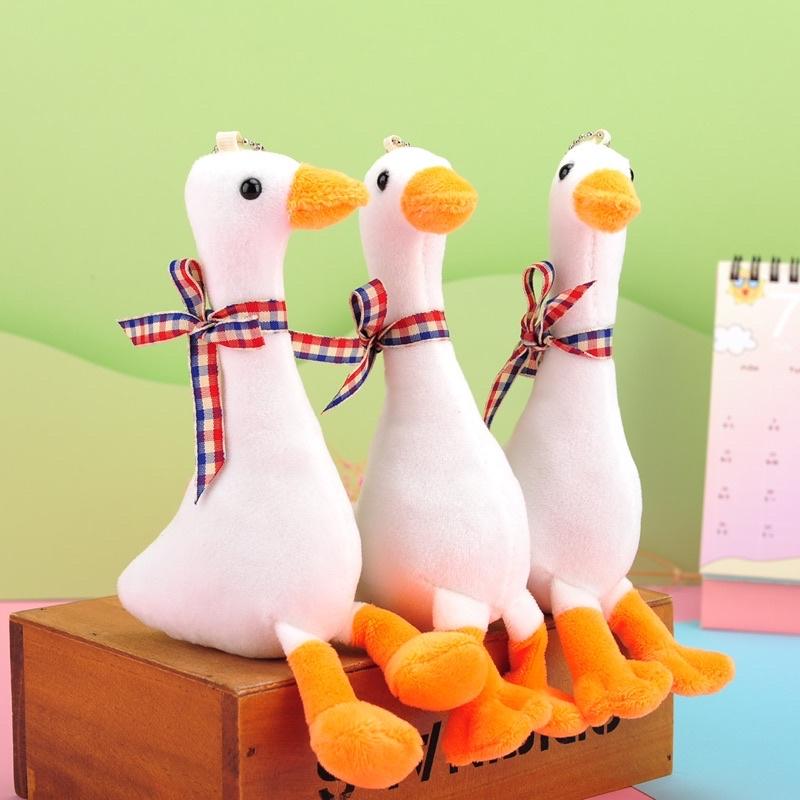 Móc khoá gấu bông vịt cà khịa ếch kermit mèo cá chim cánh cụt bò sữa mây Ulzzang xinh xắn