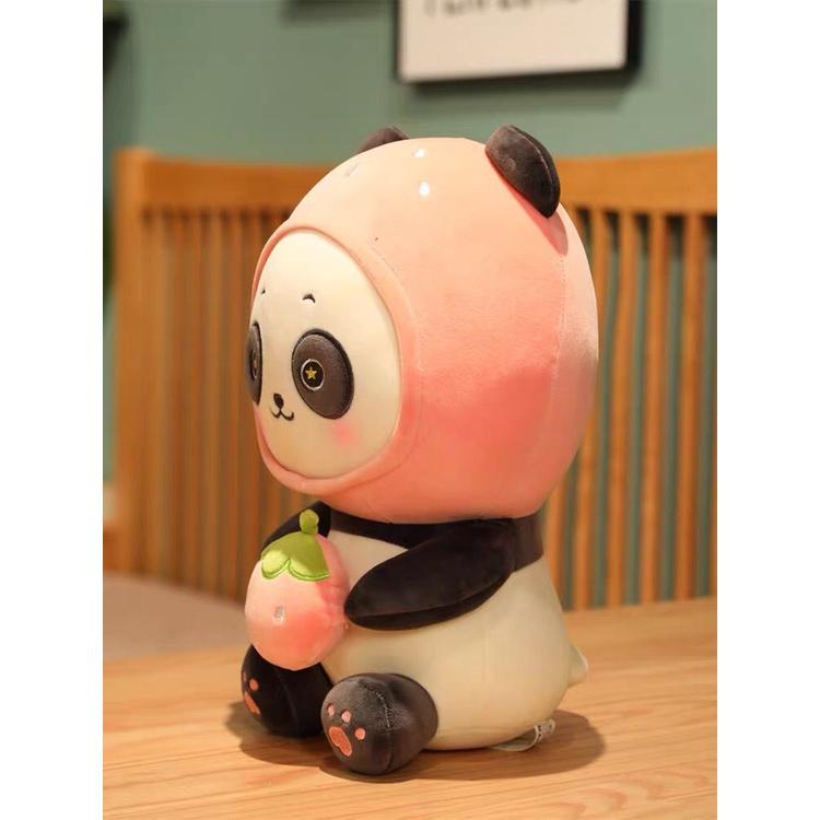 Gấu trúc ôm trái cây cao cấp - 40cm