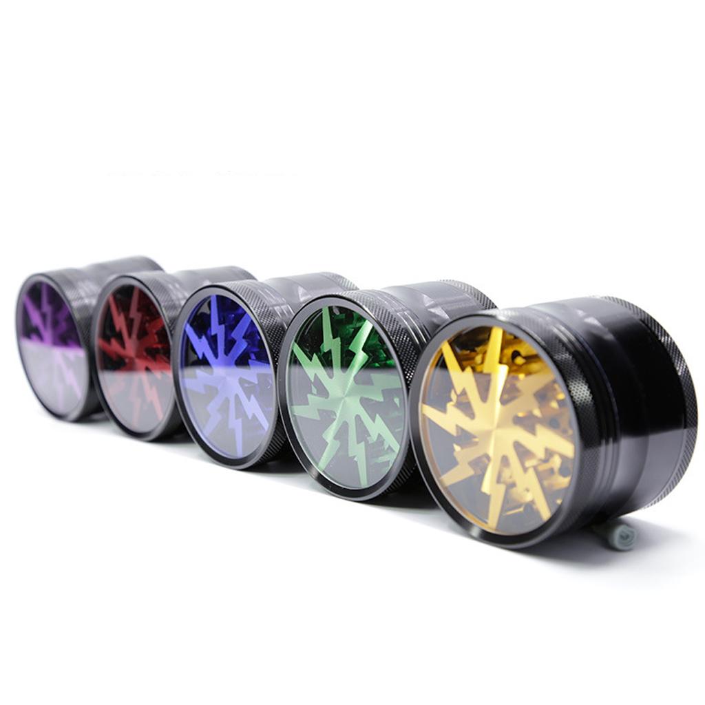 Aluminum Alloy Spice Herb Weed Grinder Mill Crusher 63mm