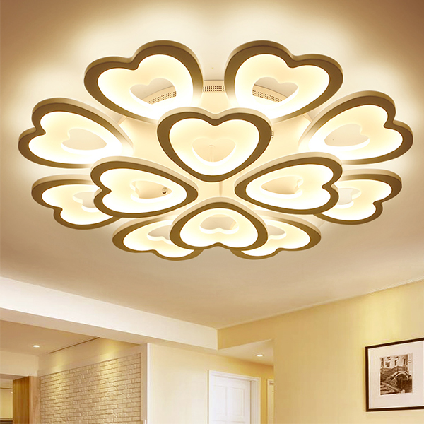 Đèn trần - đèn led mâm ốp trần 3 chế độ ánh sáng có điều khiển FLOWER LAMP