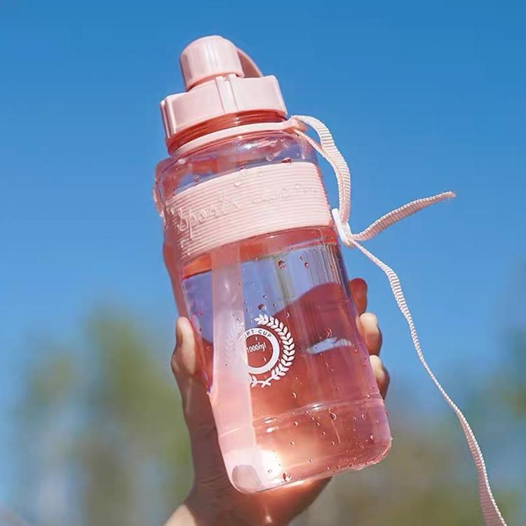 Bình đựng nước thể thao 1000ml, trắng Livingon CH-WTB-1000-WH