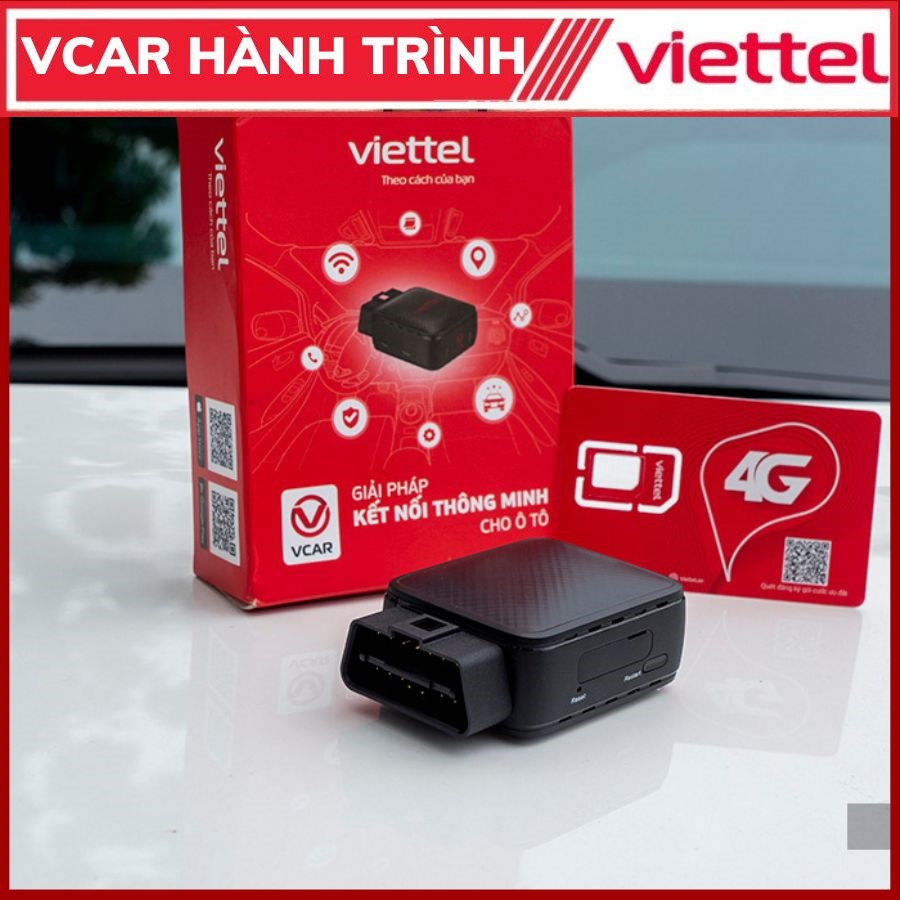 [CHÍNH HÃNG] Định Vị Hành Trinh Trình ô tô Vcar Viettel là Thiết Bị Giám Sát Sức Khoẻ Xe, phát WiFi Mới nhất 2022