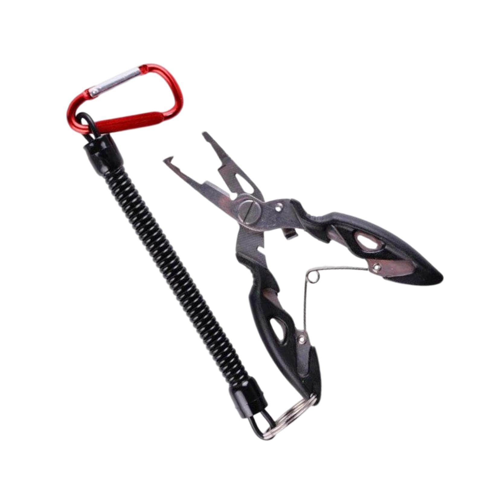 Fishing Pliers Hook Remover with Lanyard Fishing Gear Accessories
