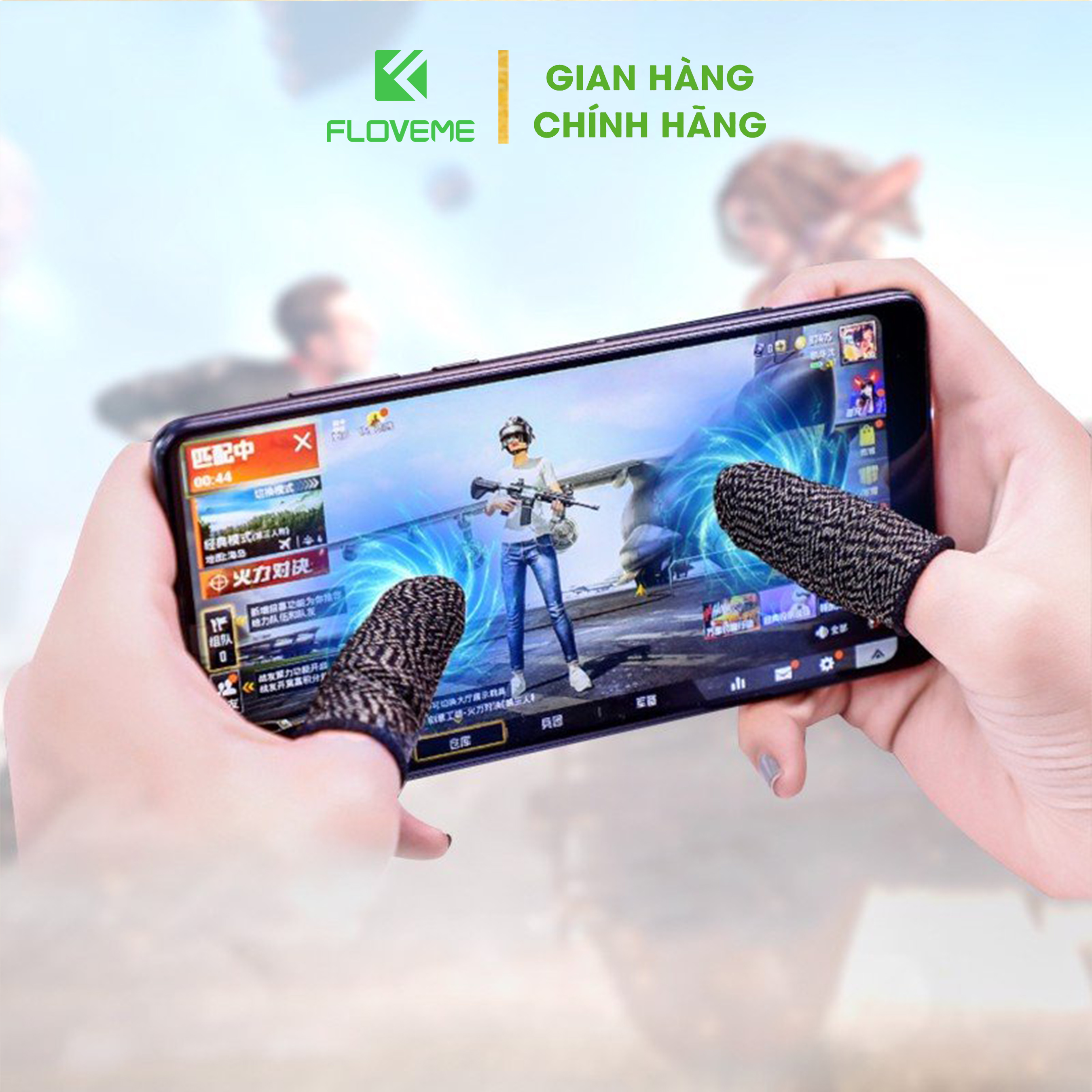 Găng tay chơi game FLOVEME ff, Pubg, Liên Quân, , Siêu Nhạy, Co Giãn Cực Tốt , Bao Tay Chơi Game Chống Mồ Hôi - Hàng Chính Hãng