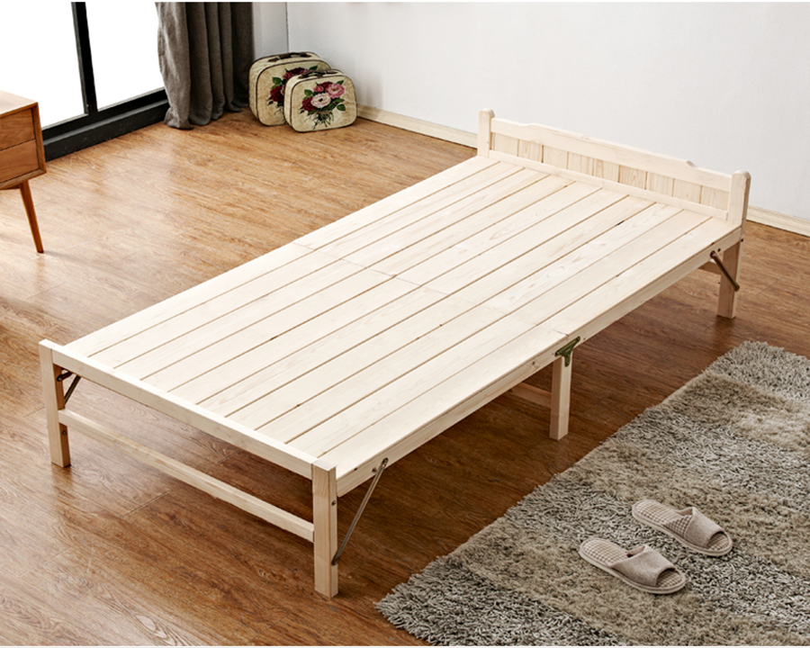Giường xếp đa năng gấp gọn gỗ thông - giường gấp gọn gỗ thông cao cấp