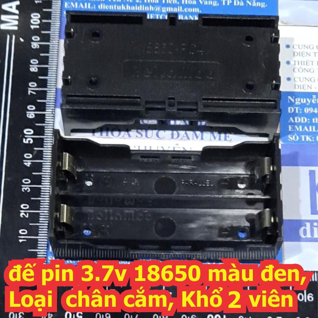 Đế pin hộp đựng pin 3.7v 18650 màu đen, Loại chân cắm, Khổ 1 viên ~ 4 viên kde6762