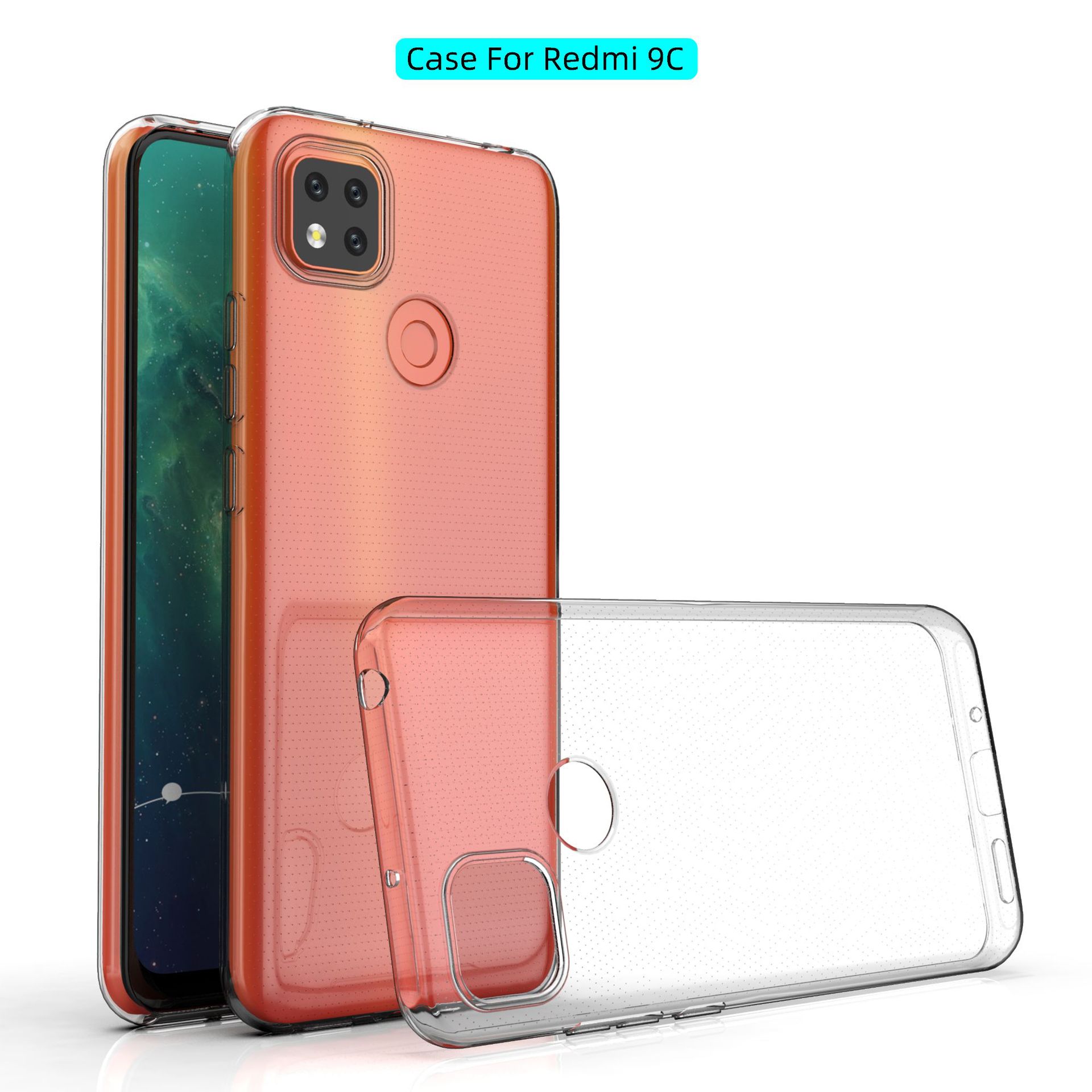 Ốp Lưng dẻo trong suốt cho Redmi 10A silicon trong suốt cao cấp A+