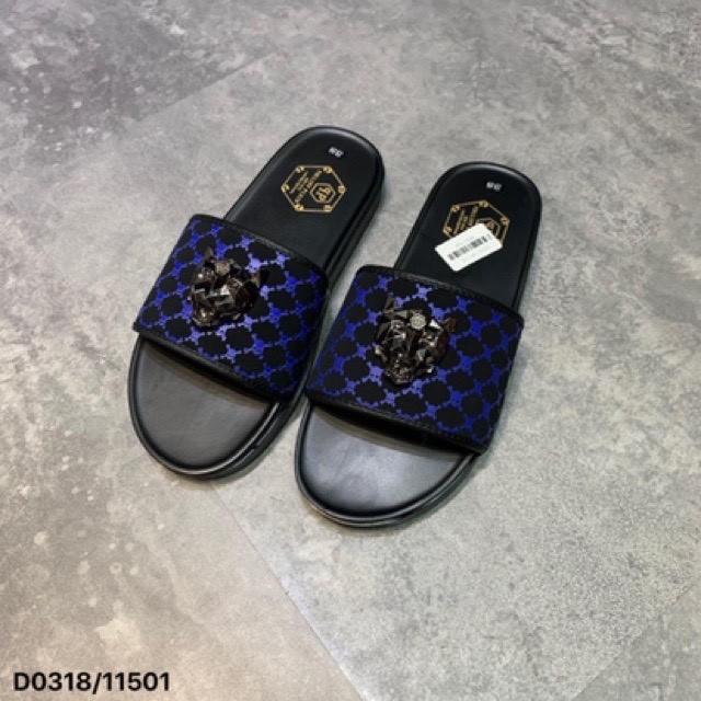 Dép nam siêu đẹp 3 phối màu mác tàu vân quỷ trẻ trung