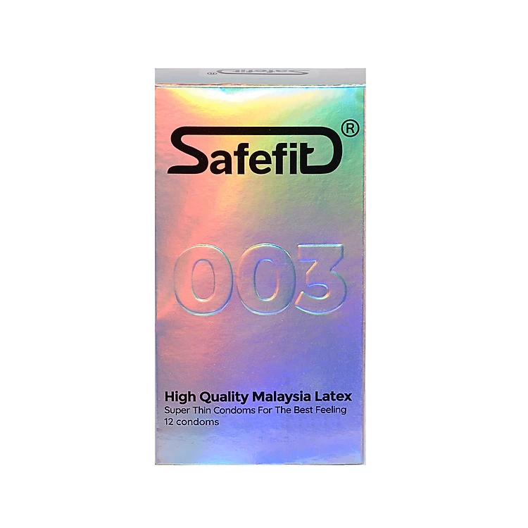 Bao cao su Siêu mỏng Safefit 003 hương Bưởi nhẹ Hộp 12 cái