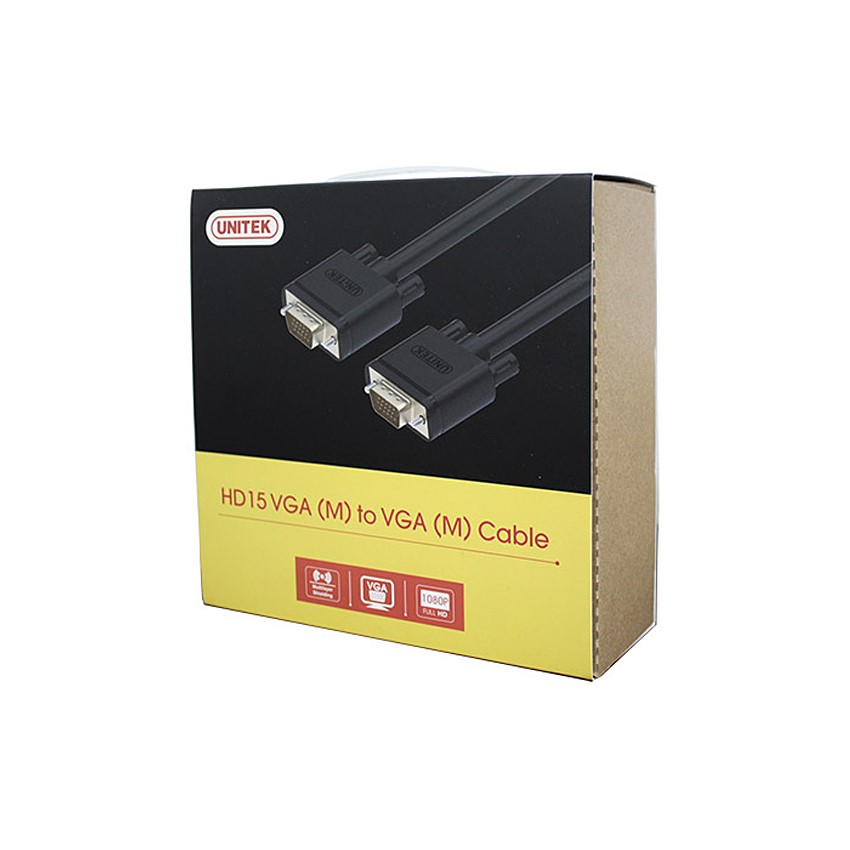 Cáp VGA Ra VGA 15m Unitek Y-C507G - Cáp Máy Chiếu hàng Chính Hãng