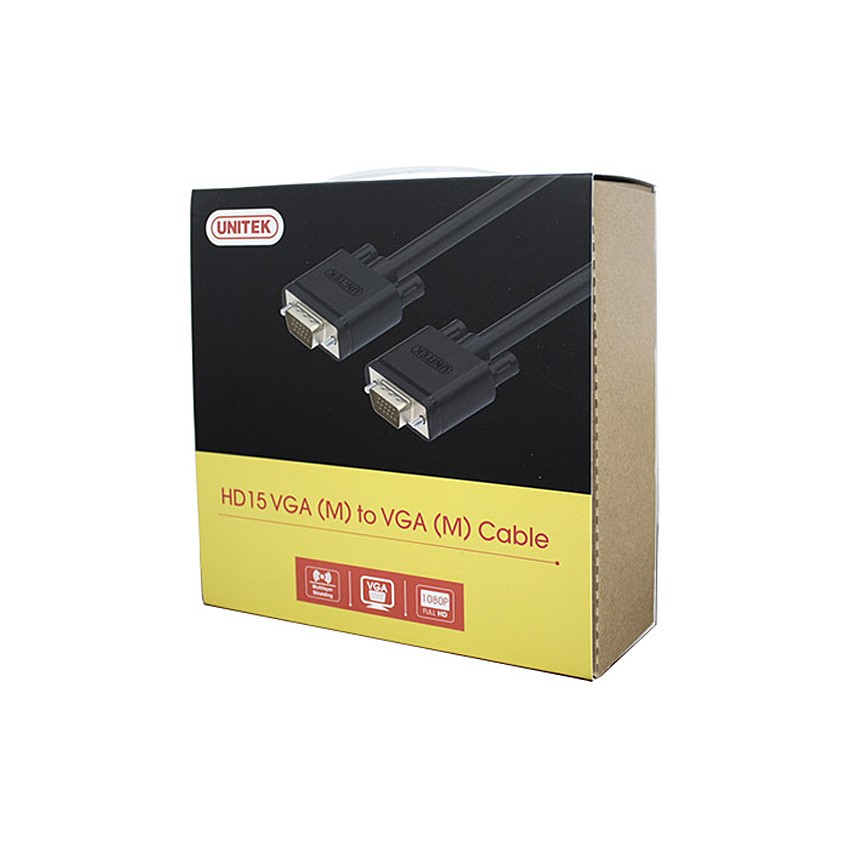 Cáp VGA ra VGA Unitek YC508 - Cáp Máy Chiếu Hàng Chính Hãng