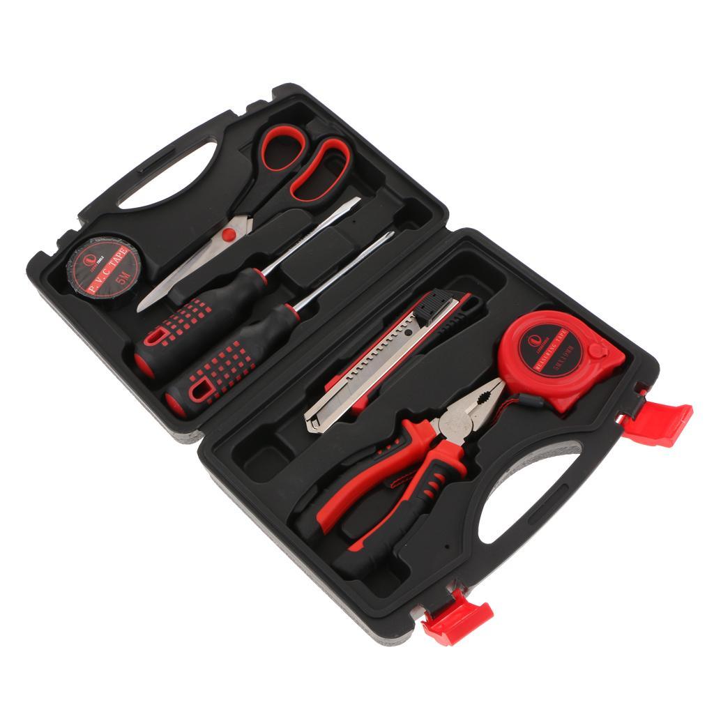9 PCS Basic Portable Toolbox Kit Repair Home Electrician Tool Generic