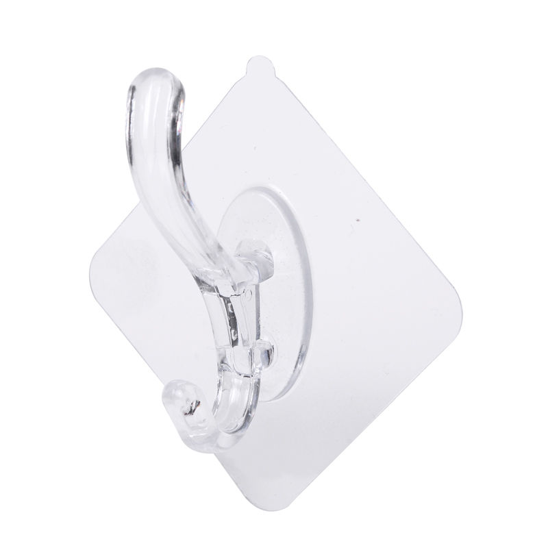 COMBO 10 Móc treo quần áo dán tường trong suốt chịu lực chống thấm nước MDT00004