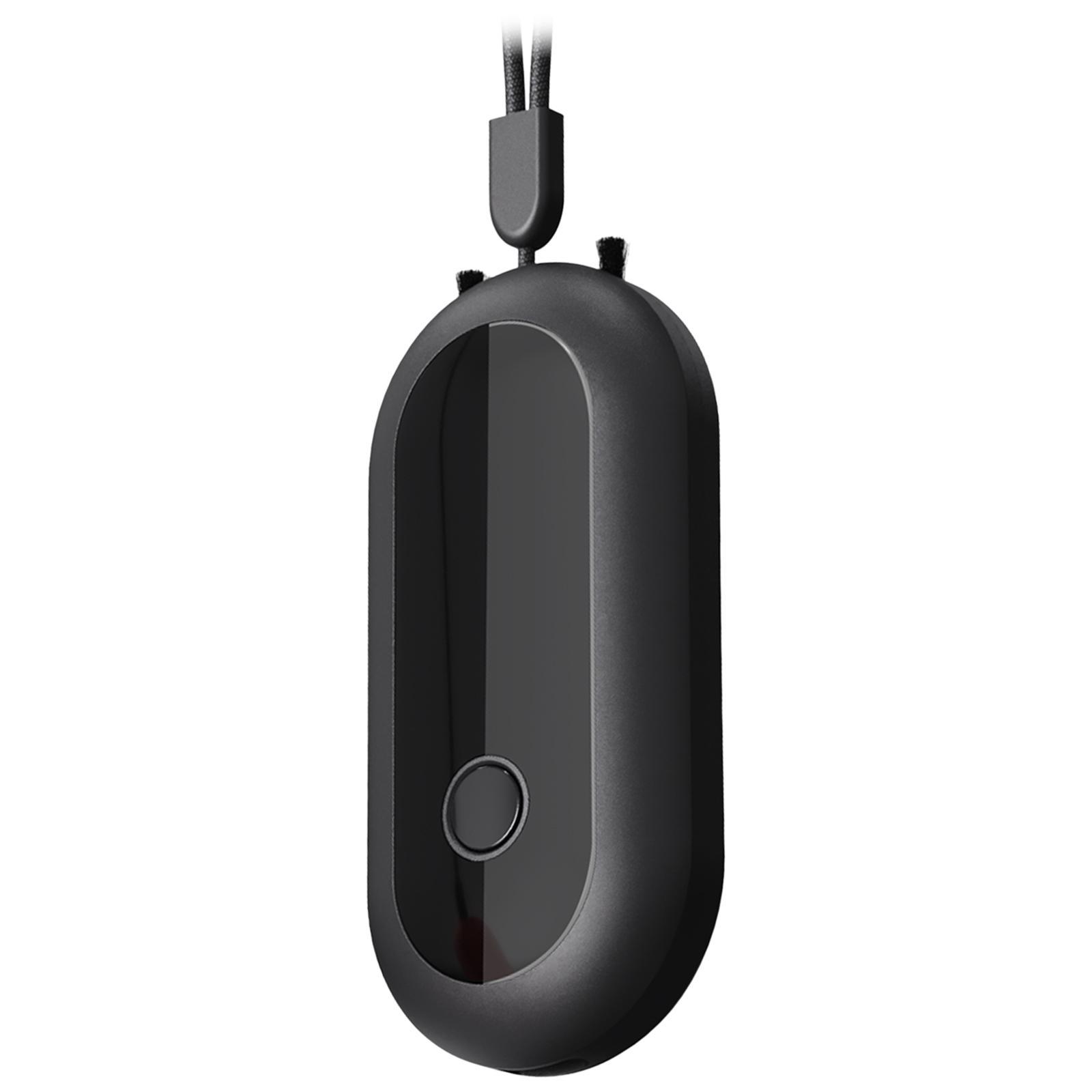 2xAir Purifier Portable Personal Wearable Necklace Negative Ionizer Anion Air Black