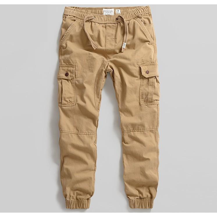 Quần jogger túi hộp_dã ngoại_du lịch - vàng cát