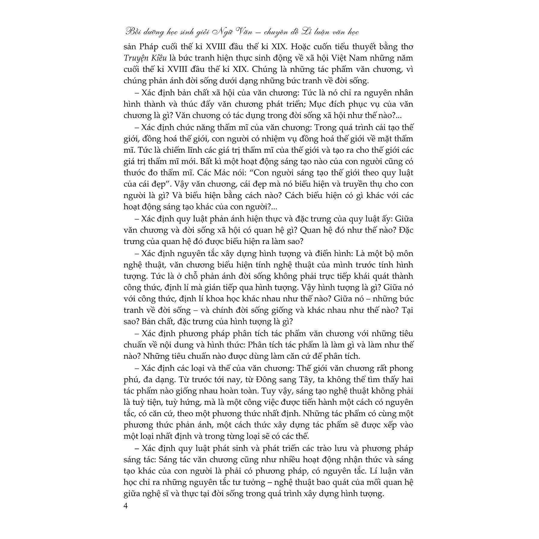 Sách - Bồi Dưỡng Học Sinh Giỏi Ngữ Văn - Quyển 1 - Chuyên Đề Lý Luận Văn Học - Dùng cho học sinh THCS &amp; THPT - Khang Việt Book