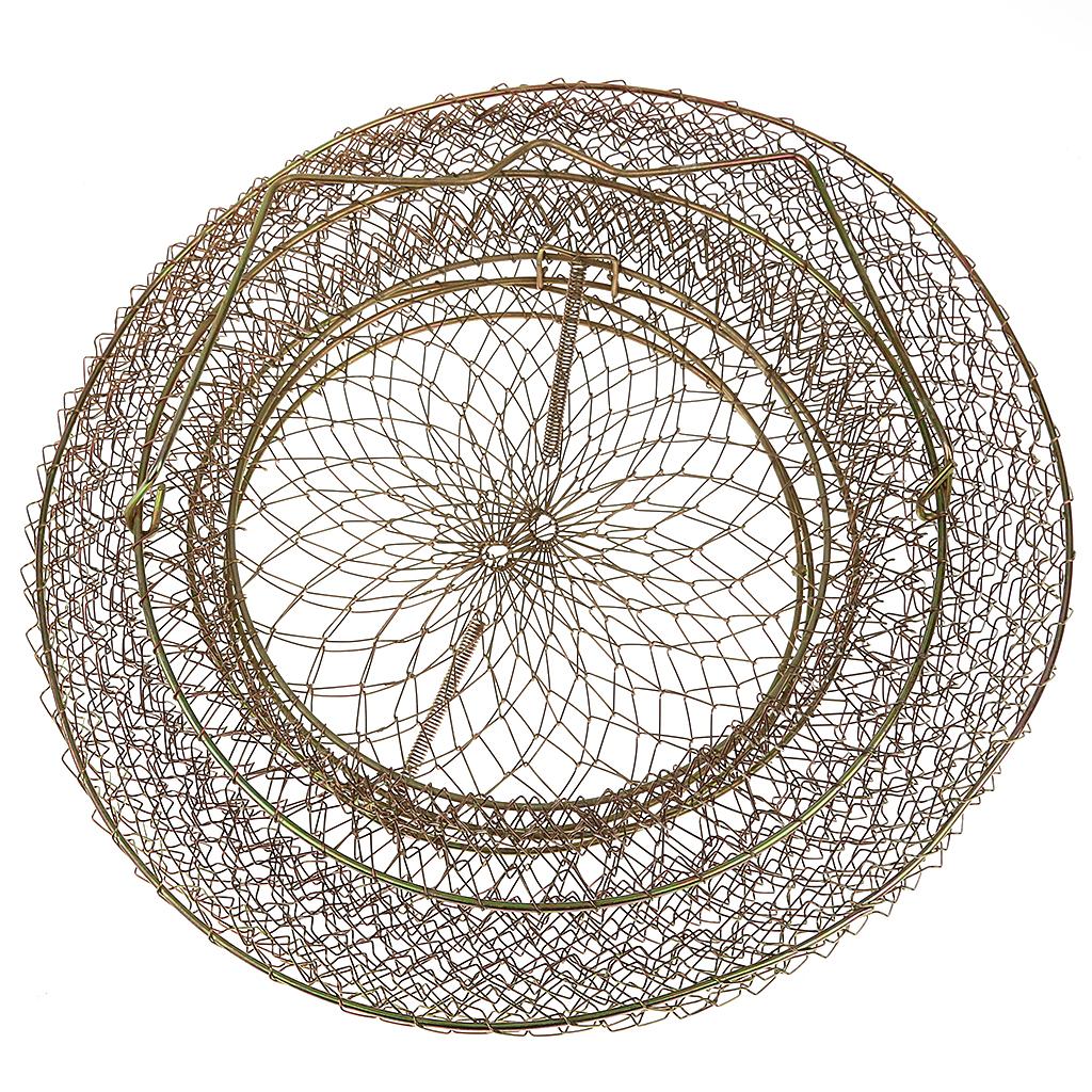 Collapsible Steel Wire Fish Basket Shrimp Crab Cage