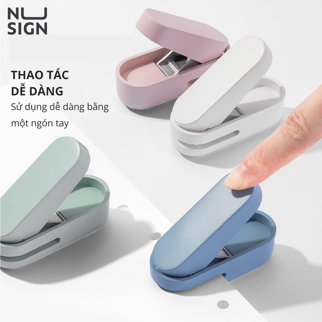 Kìm Bấm Đục Lỗ Giấy Mini Cao Cấp NUSIGN - Dụng Cụ Bấm Lỗ Giấy Làm Sổ Còng Cầm Tay Tiện Lợi - mã NS088