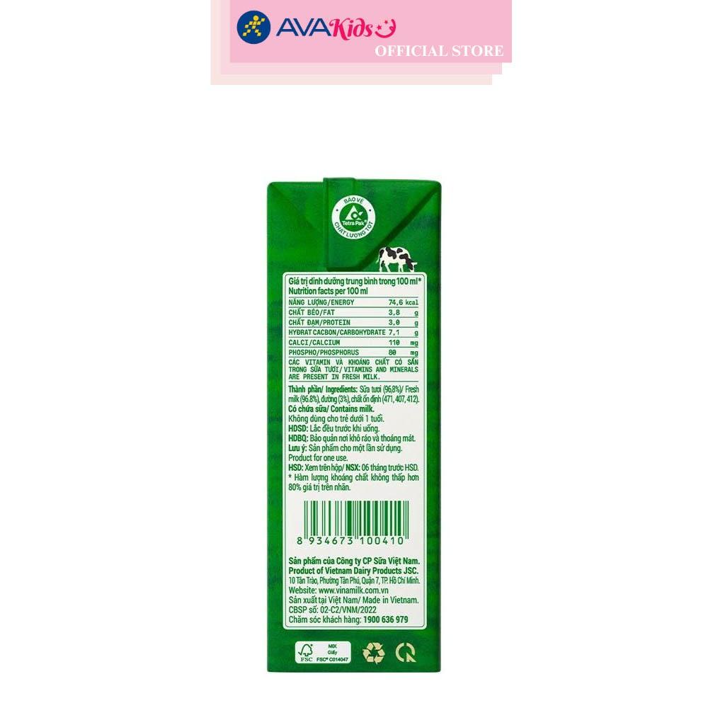 Thùng 48 hộp sữa tươi tiệt trùng Vinamilk Green Farm có đường 110 ml (từ 1 tuổi)
