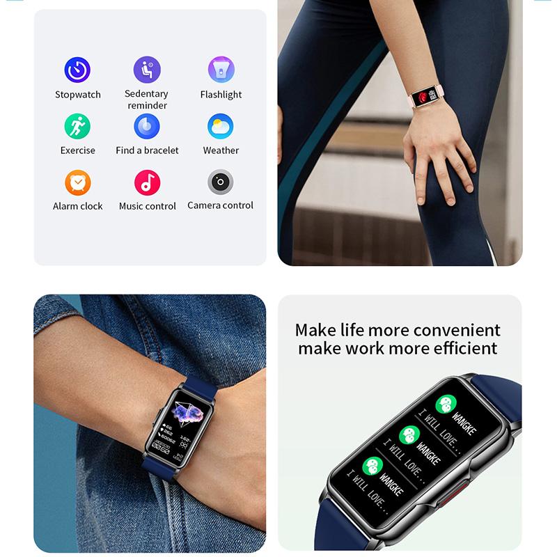 Dành Cho Android IOS Vòng Tay Thông Minh Nữ Đồng Hồ Thông Minh Smartwatch Nam Đo Nhịp Tim Oxy Trong Máu Thể Thao Chống Thấm Nước Dây Đeo Thông Minh Dành Cho Nữ Tặng