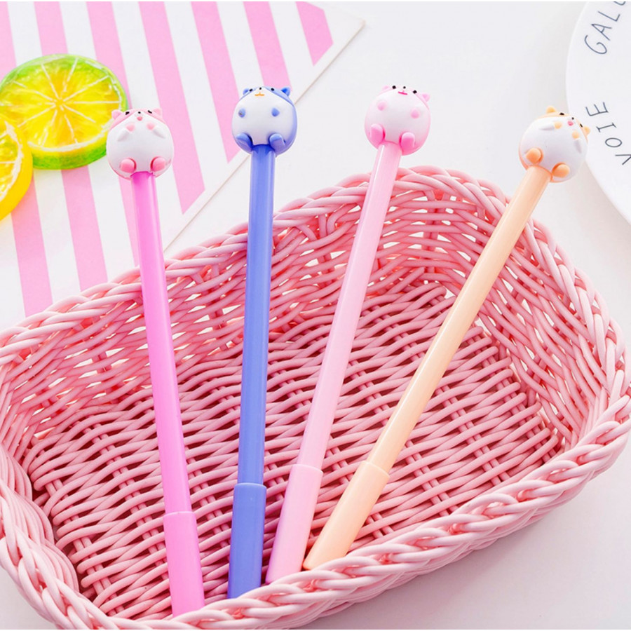 Bút Bi Sóc Chuột Siêu Dễ Thương - Bút Bi Nước Văn Phòng Mực Đen