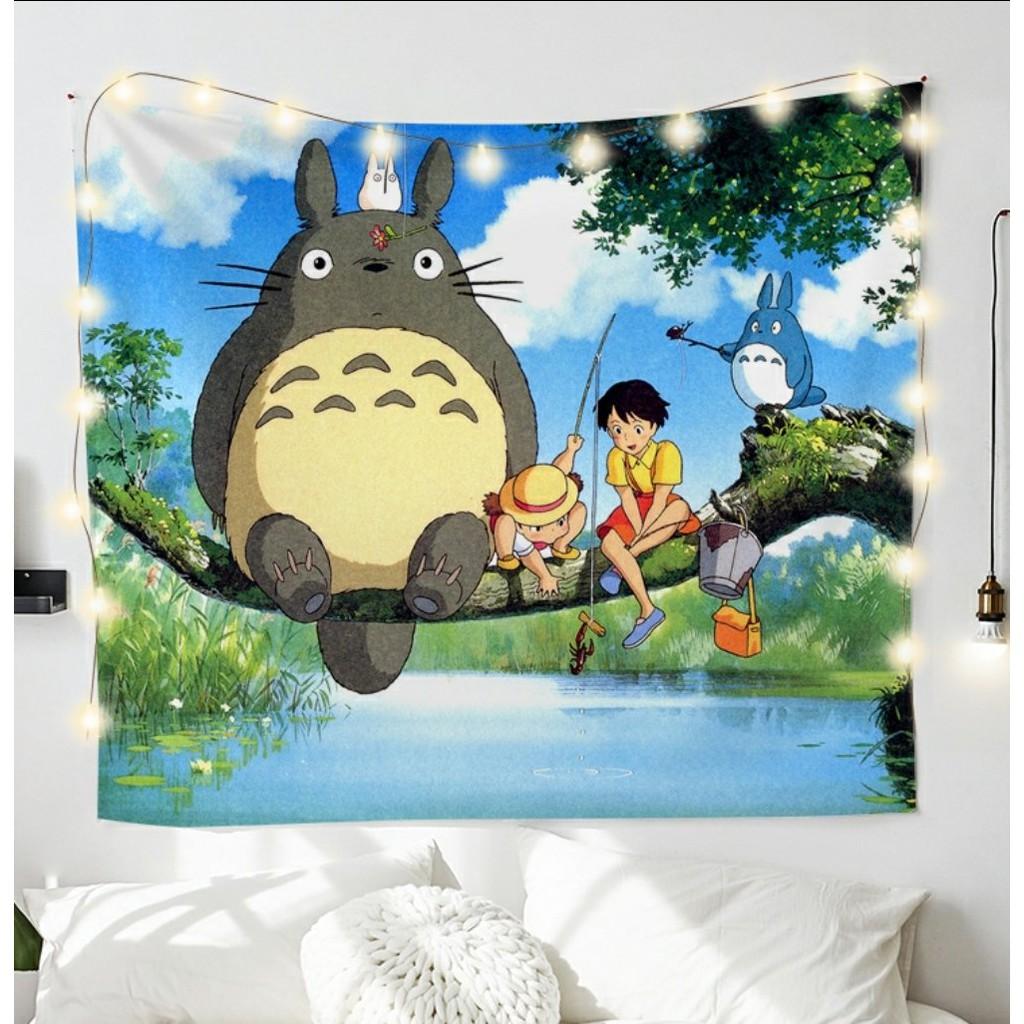Tranh vải treo tường Decor phòng ngủ phong cách vintage, tấm thảm treo tường dễ thương