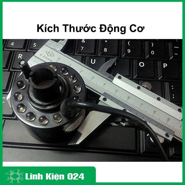 Động cơ phun sương DJ20-12 24V 16W 550ml/h có đèn led tạo sương, tăng độ ẩm không khí V3