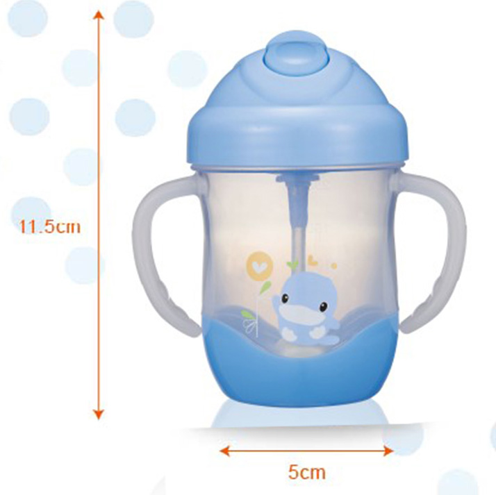 KU.KU Duckbill Bình nước cho bé từ 9 tháng tuổi chống sặc nhựa PP 200ml ku5452a