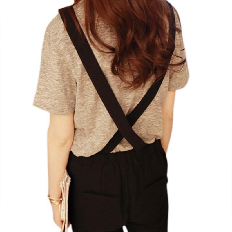 Quần yếm dây kéo thiết kế hợp thời trang cho nữ