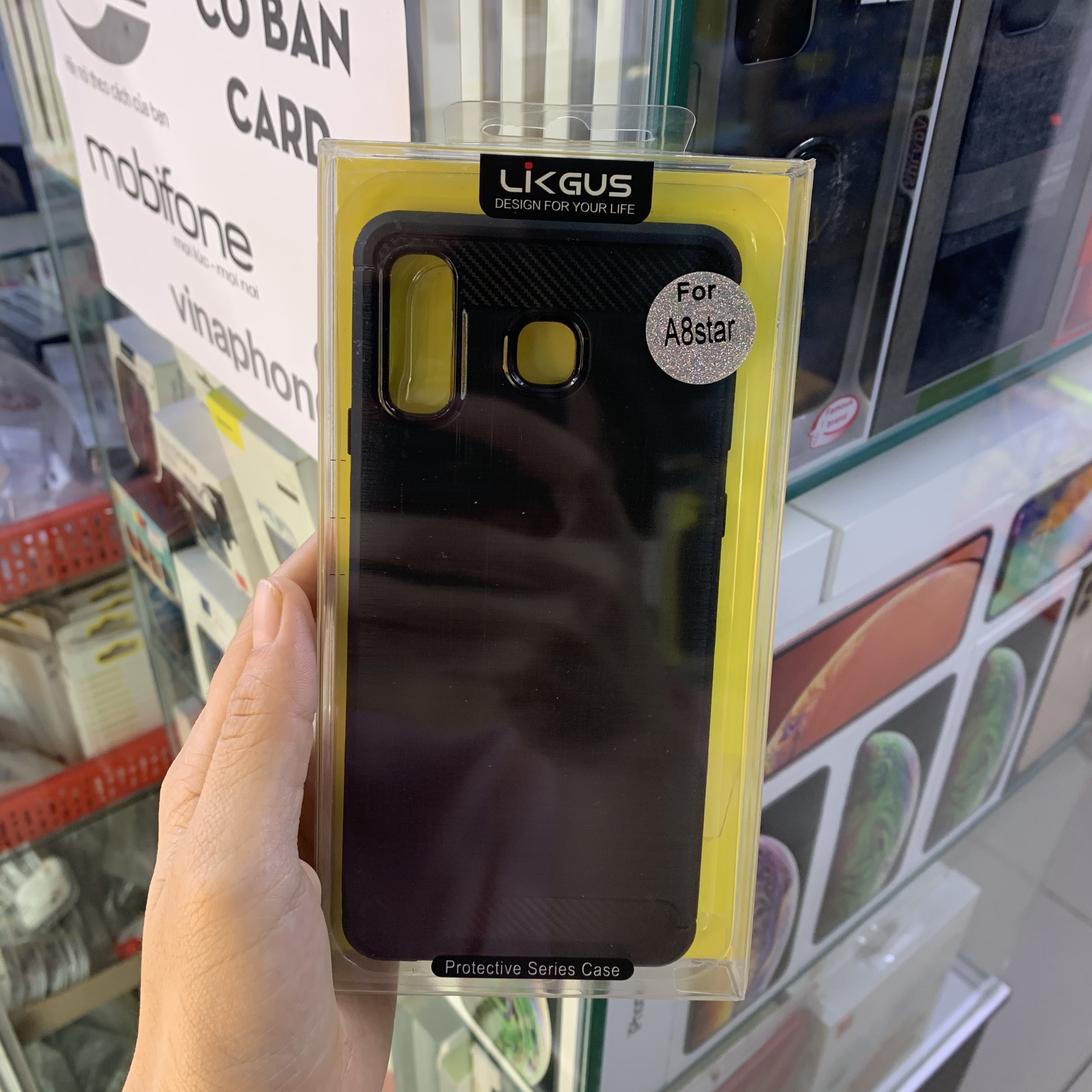 Ốp lưng Galaxy A8 Star Likgus armor - Hàng chính hãng