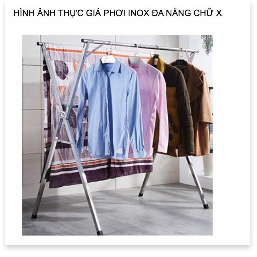 Xào phơi quần áo co giãn chữ X 1,35-2m thép không gỉ