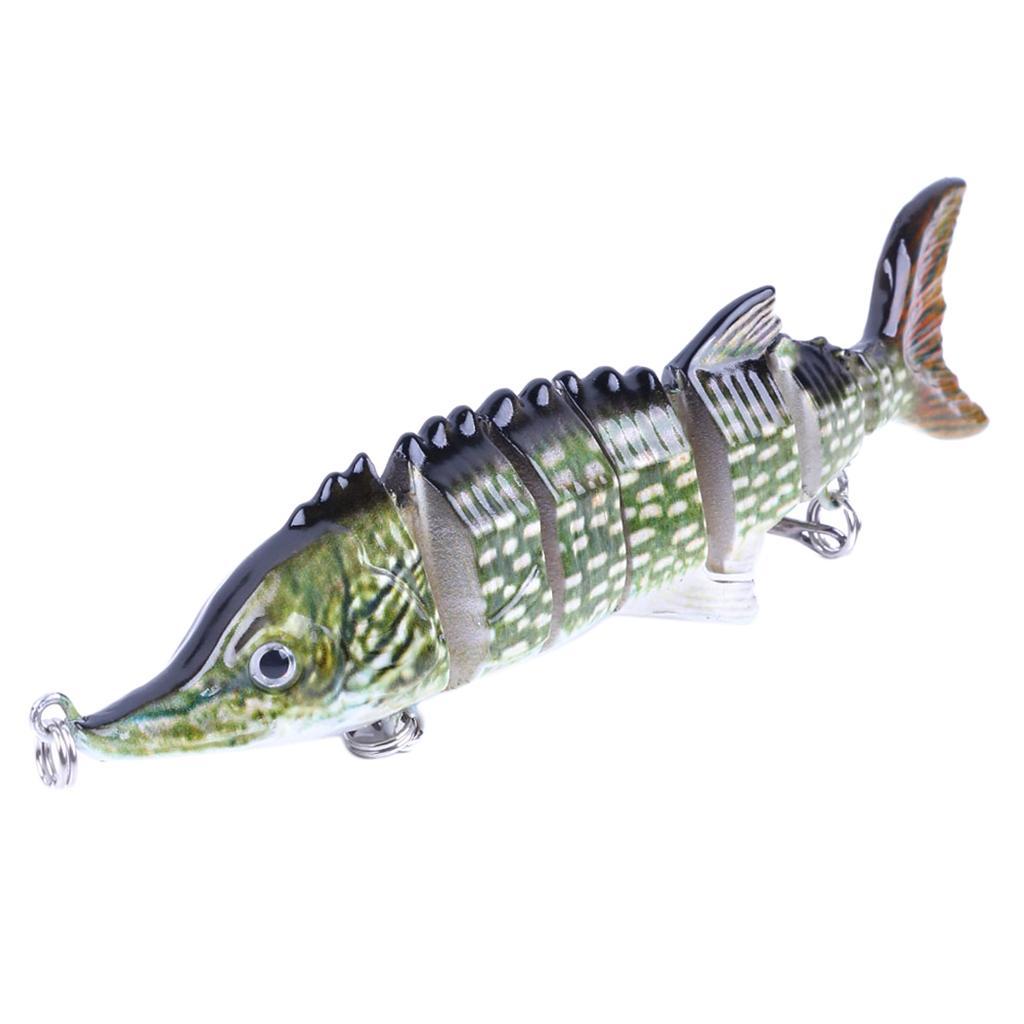 11cm Fishing Joint Lures Artificial Hard Bait With 2 Treble Hooks