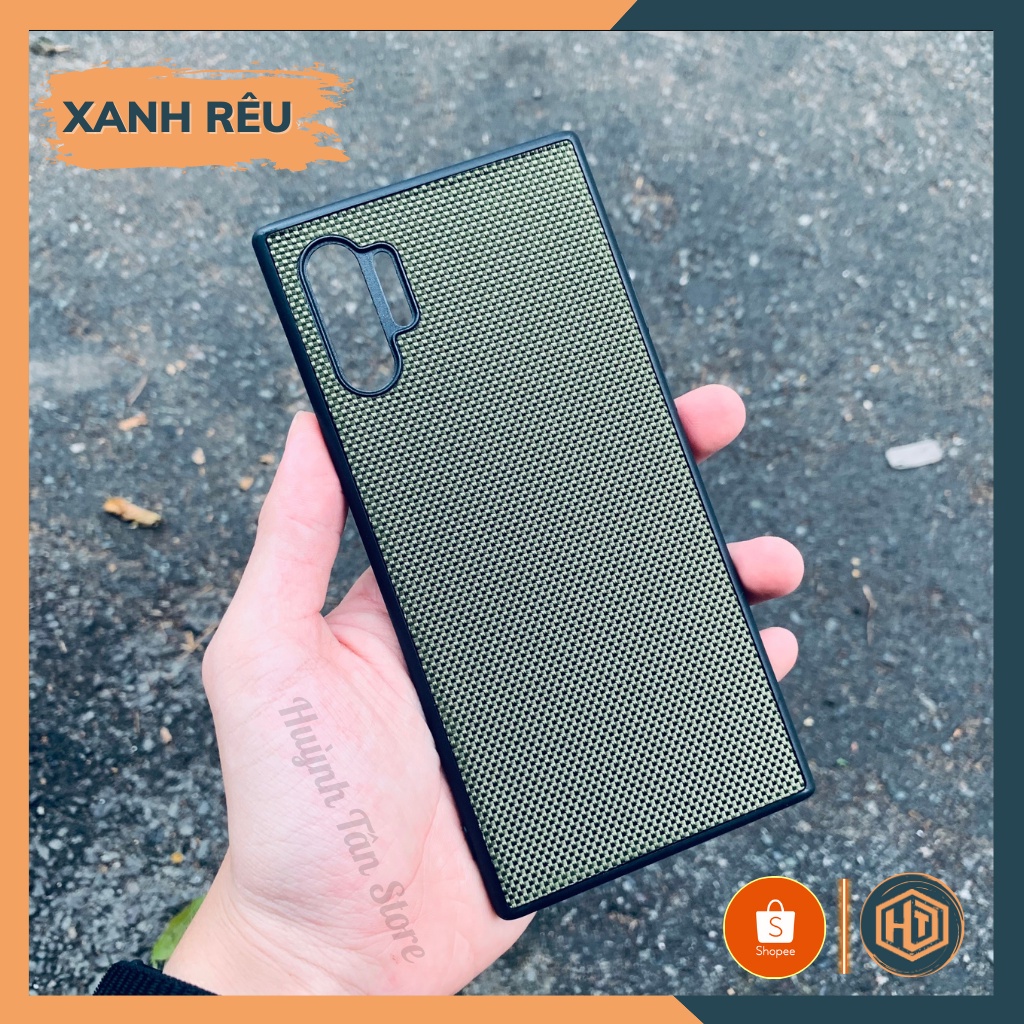 Ốp lưng note 10 plus vân VẢI NYLON nhiều màu chống bám vân tay bảo vệ camera phụ kiện huỳnh tân store