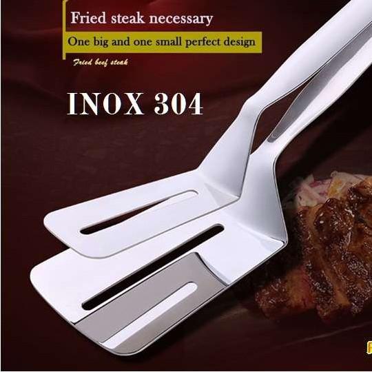 KẸP GẮP ĐỒ NƯỚNG ĐA NĂNG 3 IN1 INOX NGUYÊN KHỐI