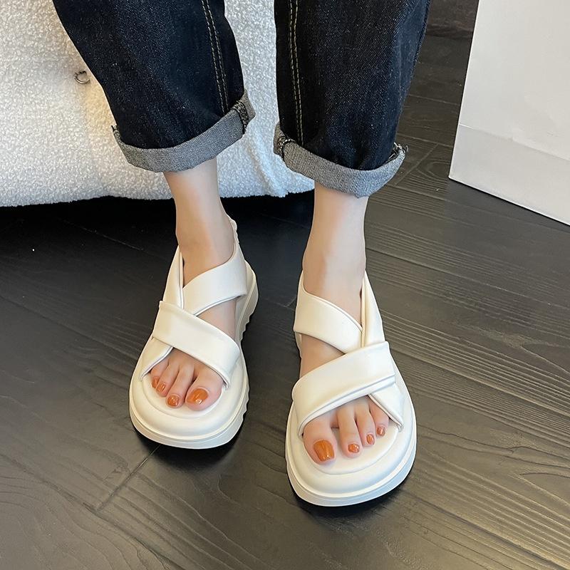 Lùi Size Sandal nữ Đế Cao 5 cm Chất Da Siêu Mềm Đẹp G172