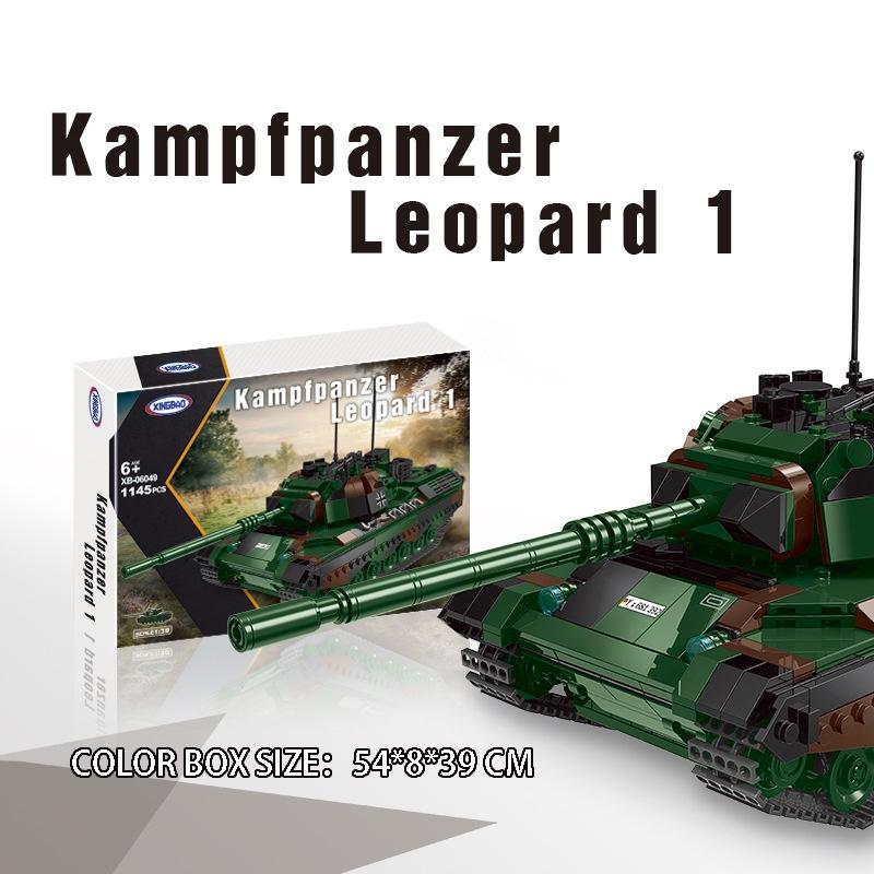 Đồ chơi Lắp ráp Xe Tăng Đức Leopard I - Xingbao XB06049 German Tank - Xếp hình thông minh - Mô hình trí tuệ